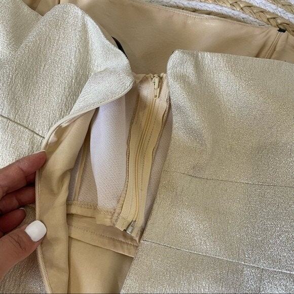 DAVID MEISTER Womens Strapless Embellished Evening Cocktail Mini Dress Size 8 - Picture 5 of 11